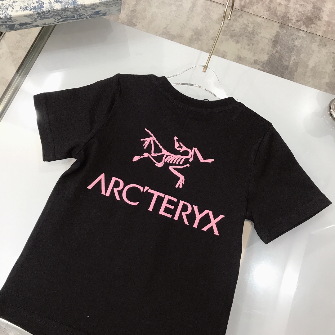 Arcteryx Kids 2023 Summer T-shirt: Custom Bubble Tycoon Design, Premium Cotton, Black/White, Various Sizes - 图片 7