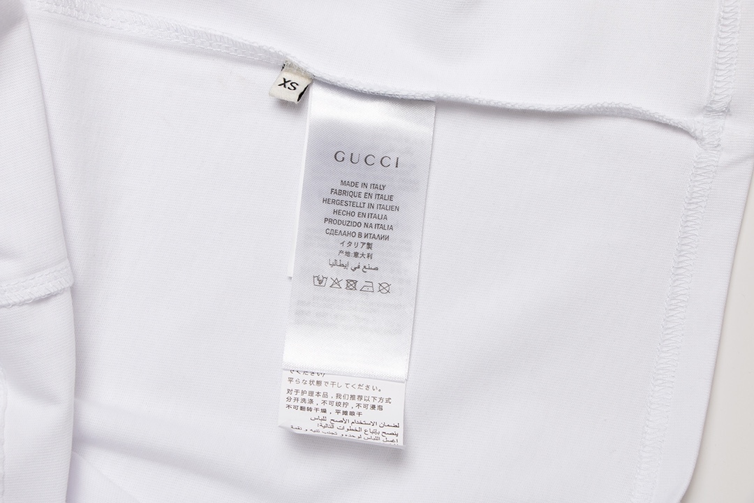 古驰/Gucci 春夏新款 卡通金色米奇印花圆领短袖