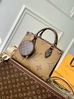 Louis Vuitton LV Onthego Bags Handbags Shop Cheap High Quality 1:1 Replica
 Monogram Reverse Canvas Fashion M46373