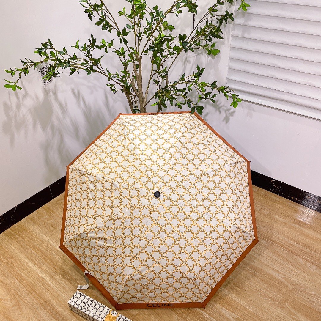 CELINE赛琳专柜新品圣罗兰最新款全自动折叠晴雨伞超有女人味的新款采用NanoPolymercomPo