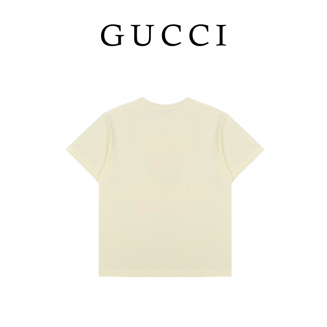 Gucci/古驰 21ss 彩色字母印花短袖