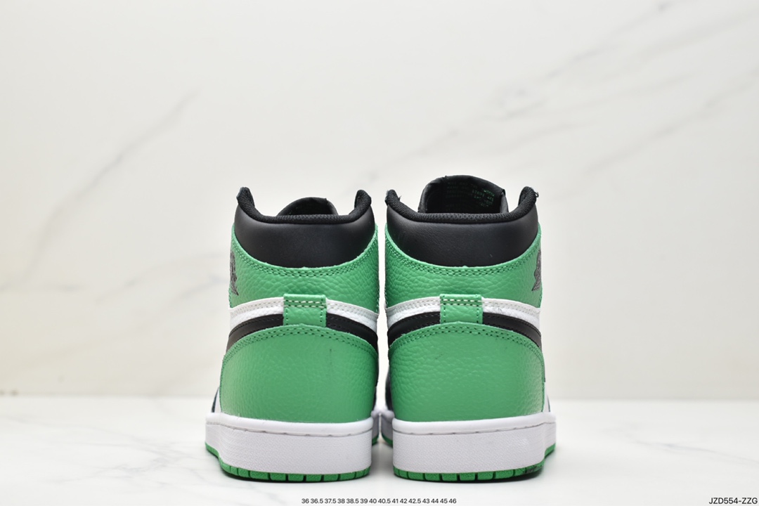140 乔1 黑绿脚趾 Air Jordan 1 High OG ”Lucky Green” AJ1 乔1高帮篮球鞋DZ5485-031