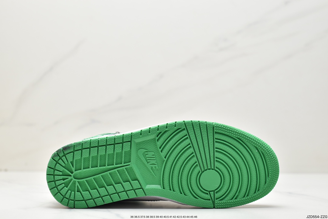 140 乔1 黑绿脚趾 Air Jordan 1 High OG ”Lucky Green” AJ1 乔1高帮篮球鞋DZ5485-031