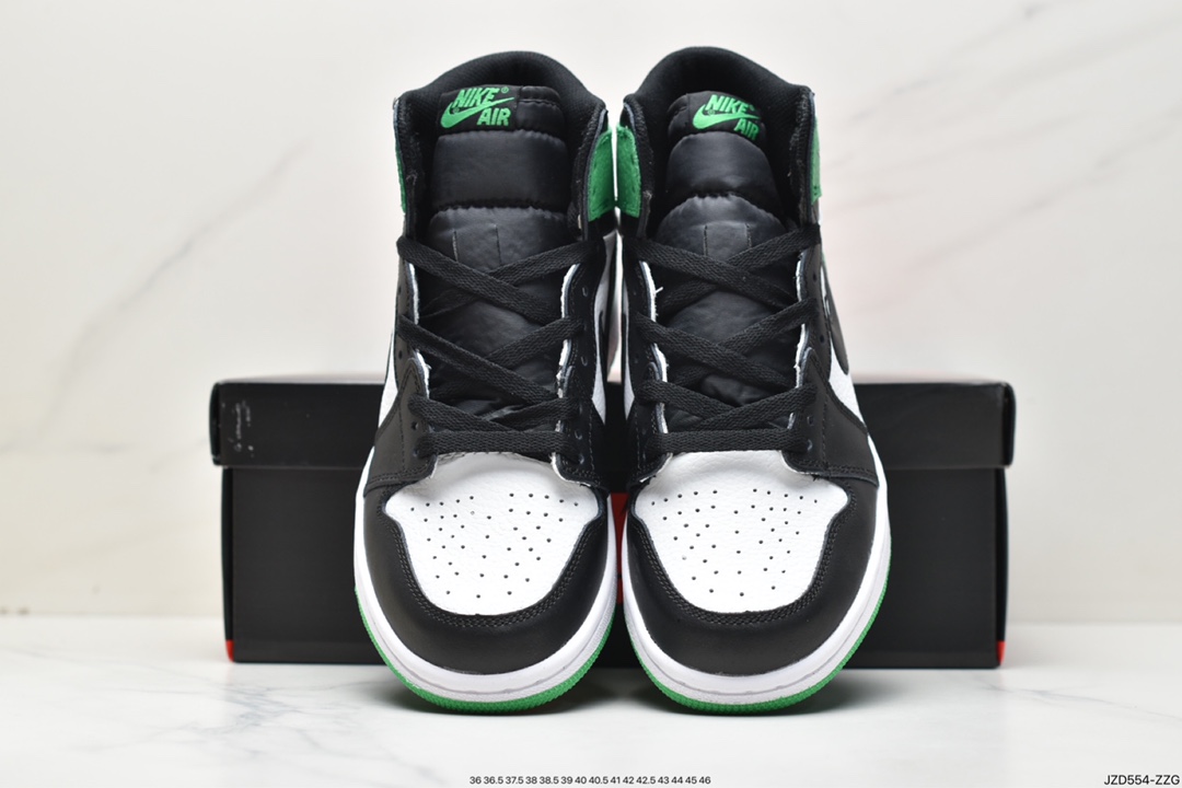 140 乔1 黑绿脚趾 Air Jordan 1 High OG ”Lucky Green” AJ1 乔1高帮篮球鞋DZ5485-031