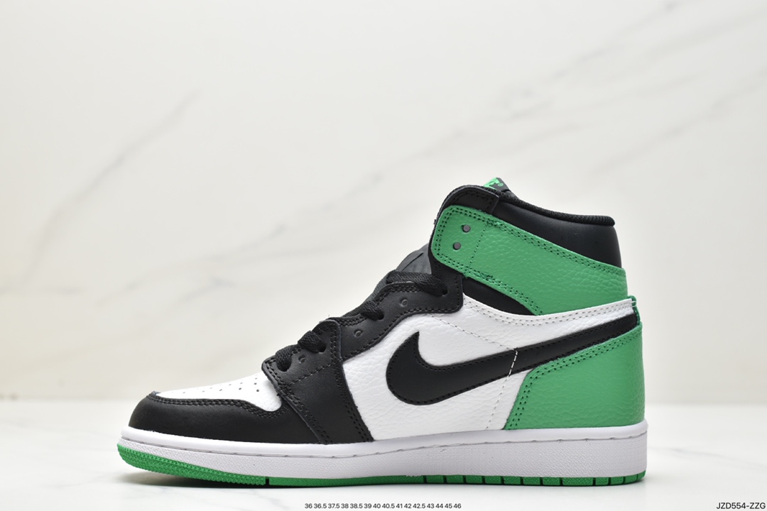 140 乔1 黑绿脚趾 Air Jordan 1 High OG ”Lucky Green” AJ1 乔1高帮篮球鞋DZ5485-031