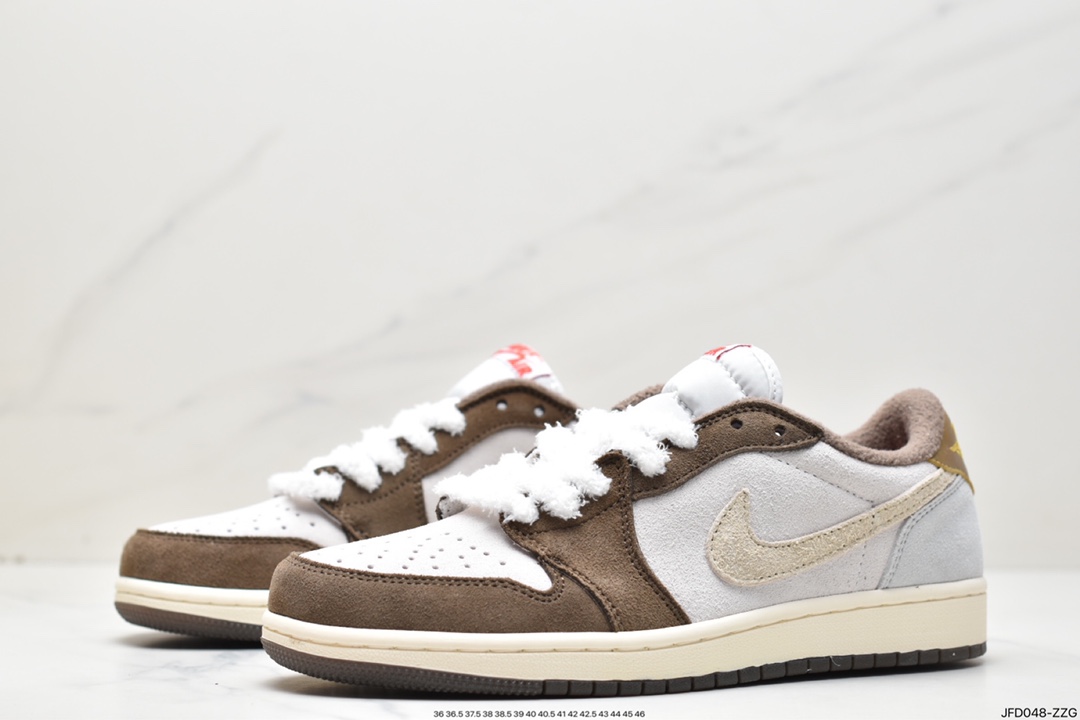 170 Nike Air Jordan 1 Low OG”Year of the Rabbit”AJ1乔丹一代篮球鞋“棕灰金兔年限定” DV1312-200