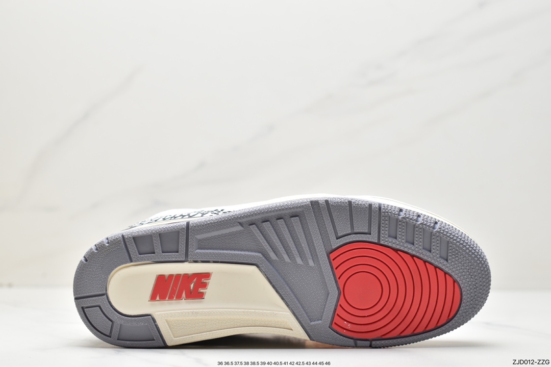 240 Air Jordan 3 ”White Cement Reimagined” AJ3 乔3全新白水泥篮球鞋 DN3707-100