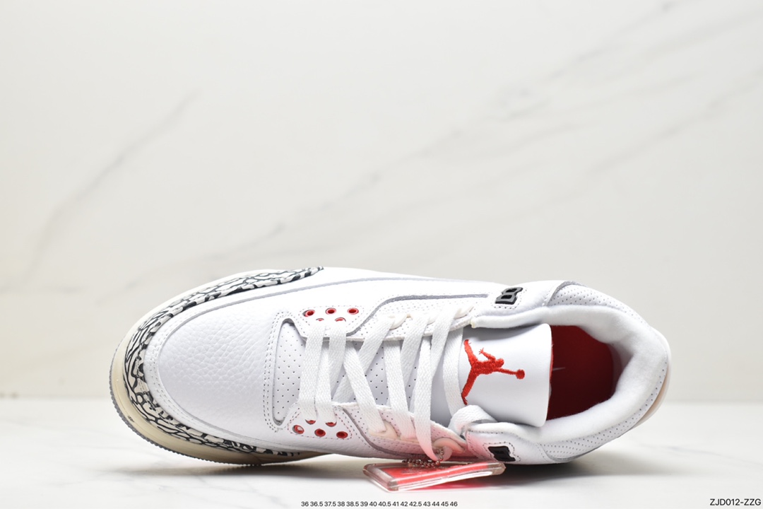 240 Air Jordan 3 ”White Cement Reimagined” AJ3 乔3全新白水泥篮球鞋 DN3707-100