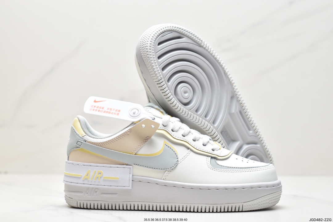 180 新色出货 Air Force 1 Shadow 绿粉勾 DR7883-101