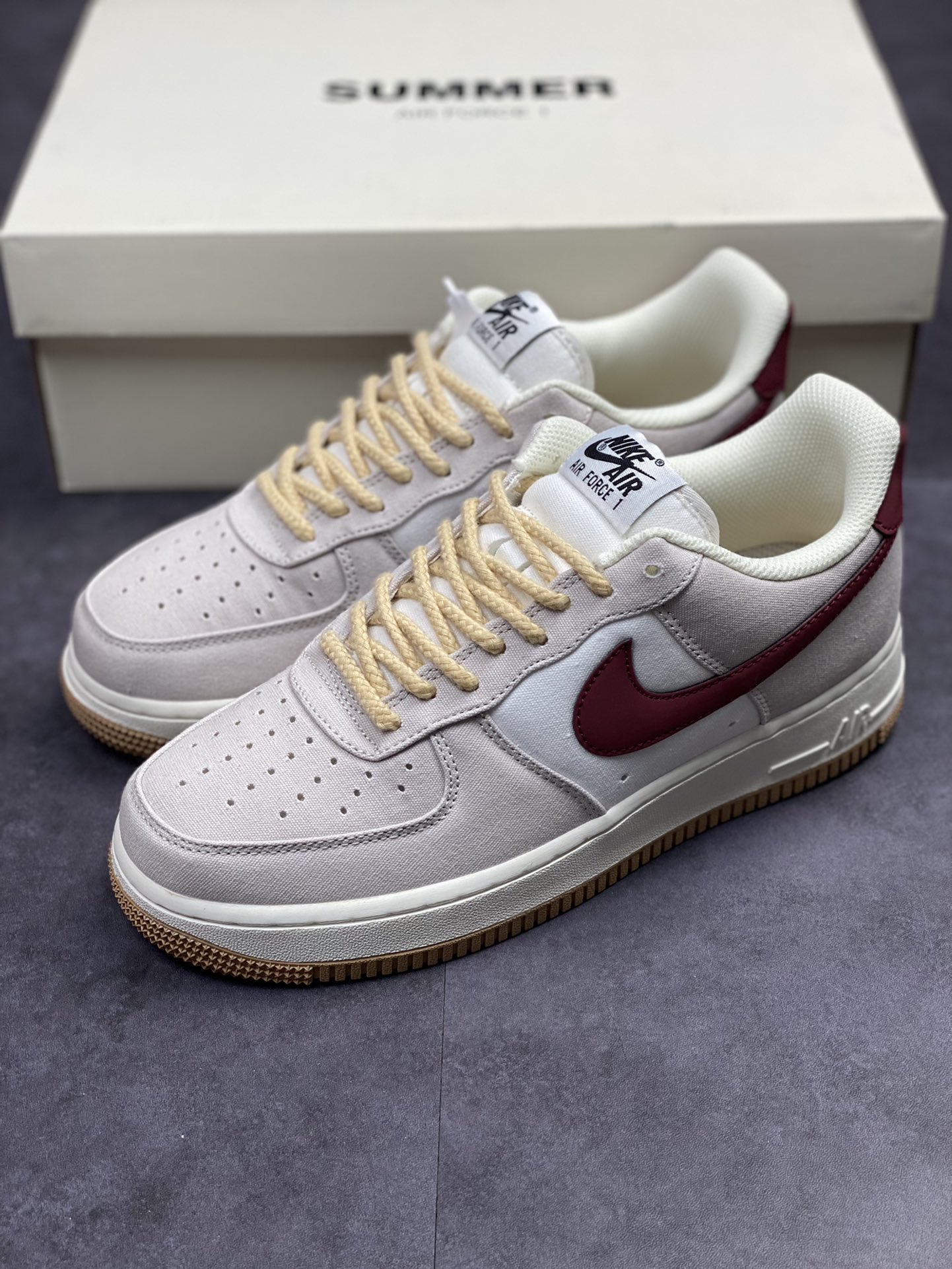 190 Nike Air Force 1 Low 07 米红色 DG2296-019