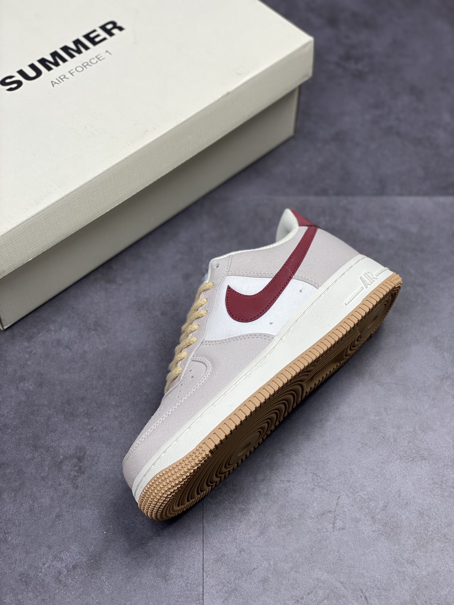 190 Nike Air Force 1 Low 07 米红色 DG2296-019