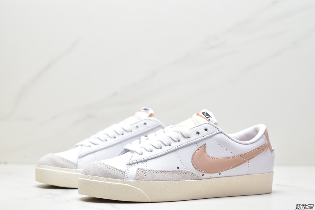 120 耐克Blazer Low '1977 Vintage”White/Light Blue/Grey”经典开拓者低帮板鞋DC4769-105