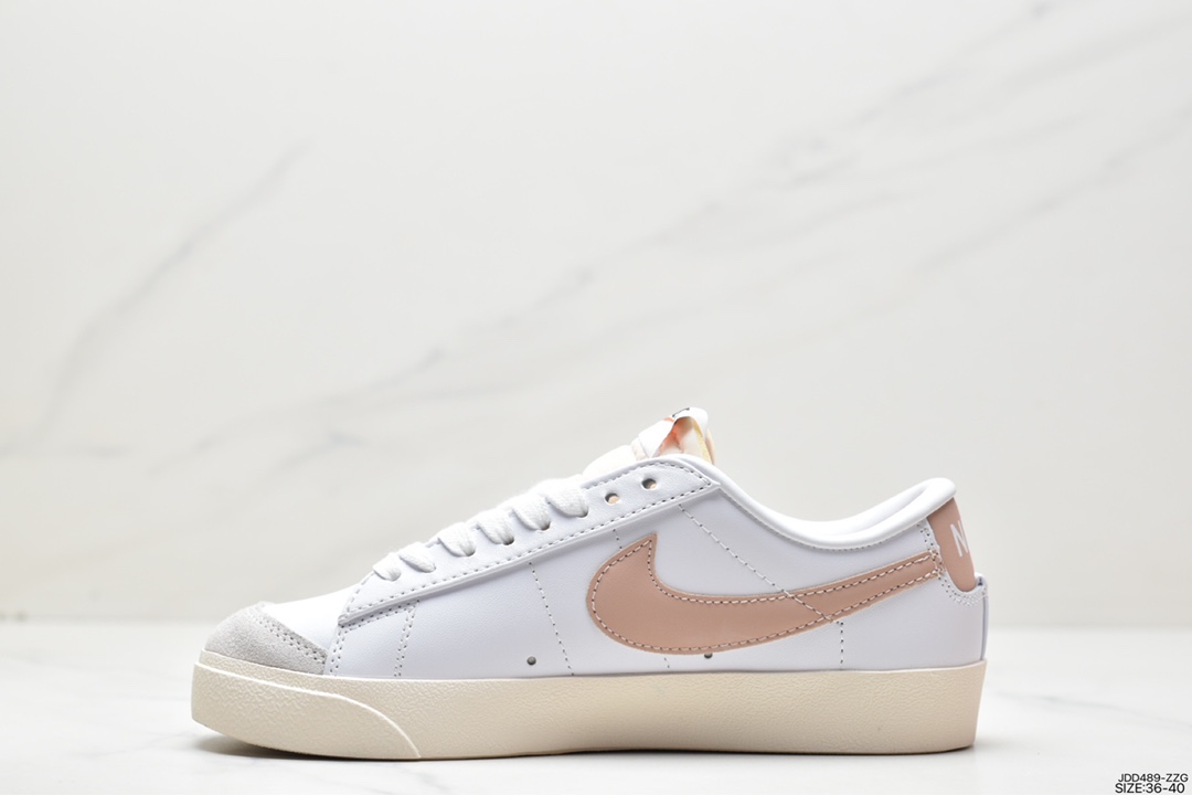 120 耐克Blazer Low '1977 Vintage”White/Light Blue/Grey”经典开拓者低帮板鞋DC4769-105
