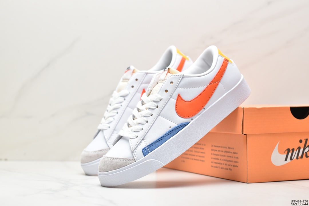 120 耐克Blazer Low '1977 Vintage”White/Light Blue/Grey”经典开拓者低帮板鞋DC4769-105