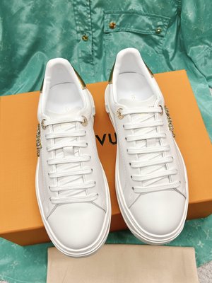 Unsurpassed Quality Louis Vuitton Skateboard Shoes White Calfskin Cowhide Sheepskin Silk TPU