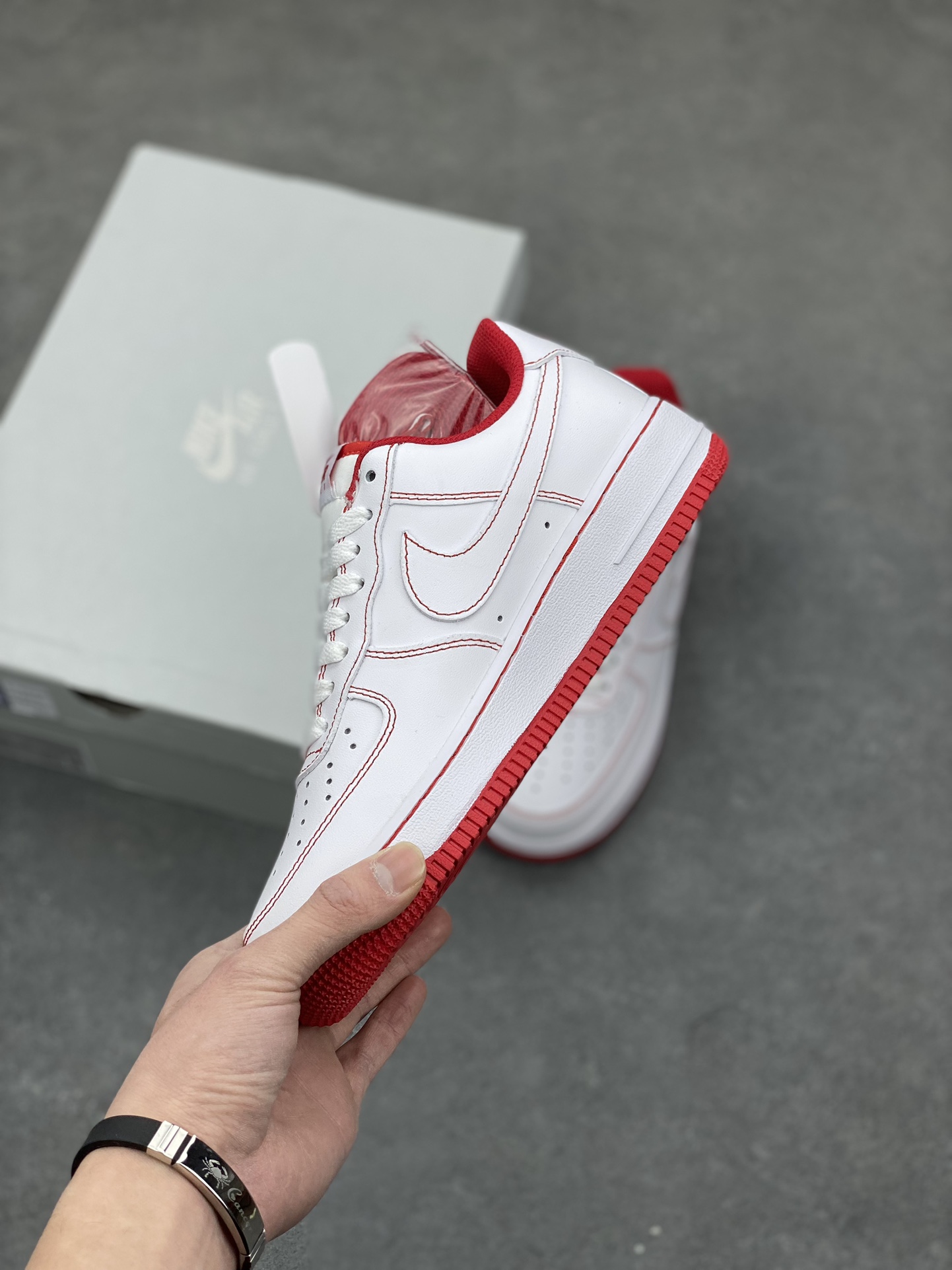 Nike Air Force 1 '07 White Red Stitching - Premium Quality, Comfortable Fit 4 i1677354068 844 2