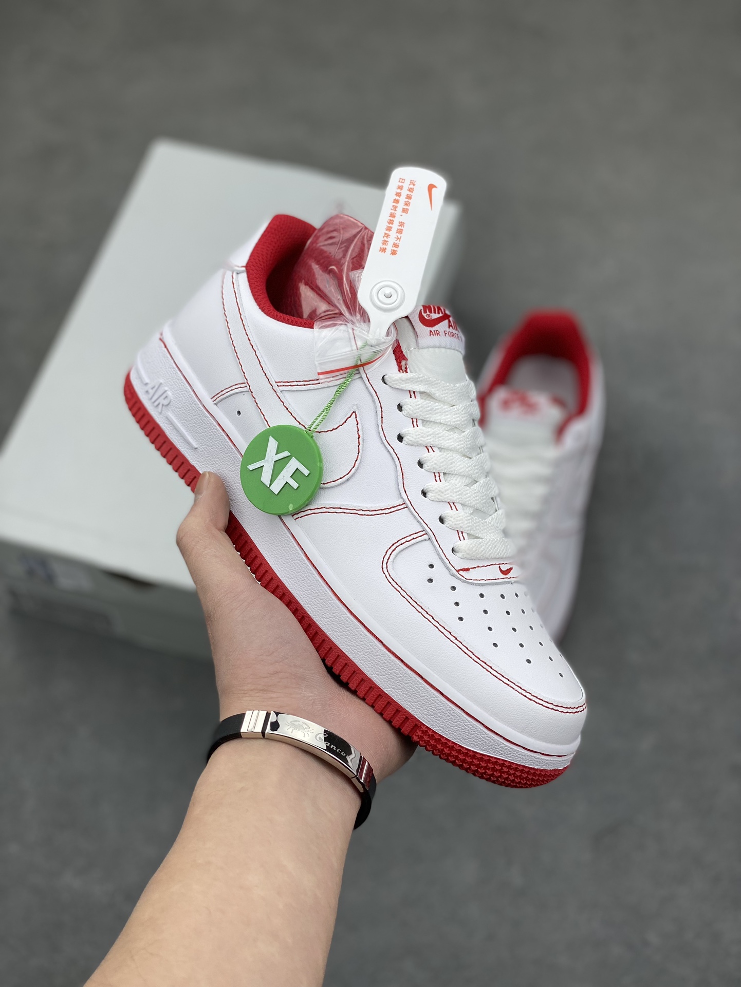 Nike Air Force 1 '07 White Red Stitching - Premium Quality, Comfortable Fit 2 i1677354068 9097 0