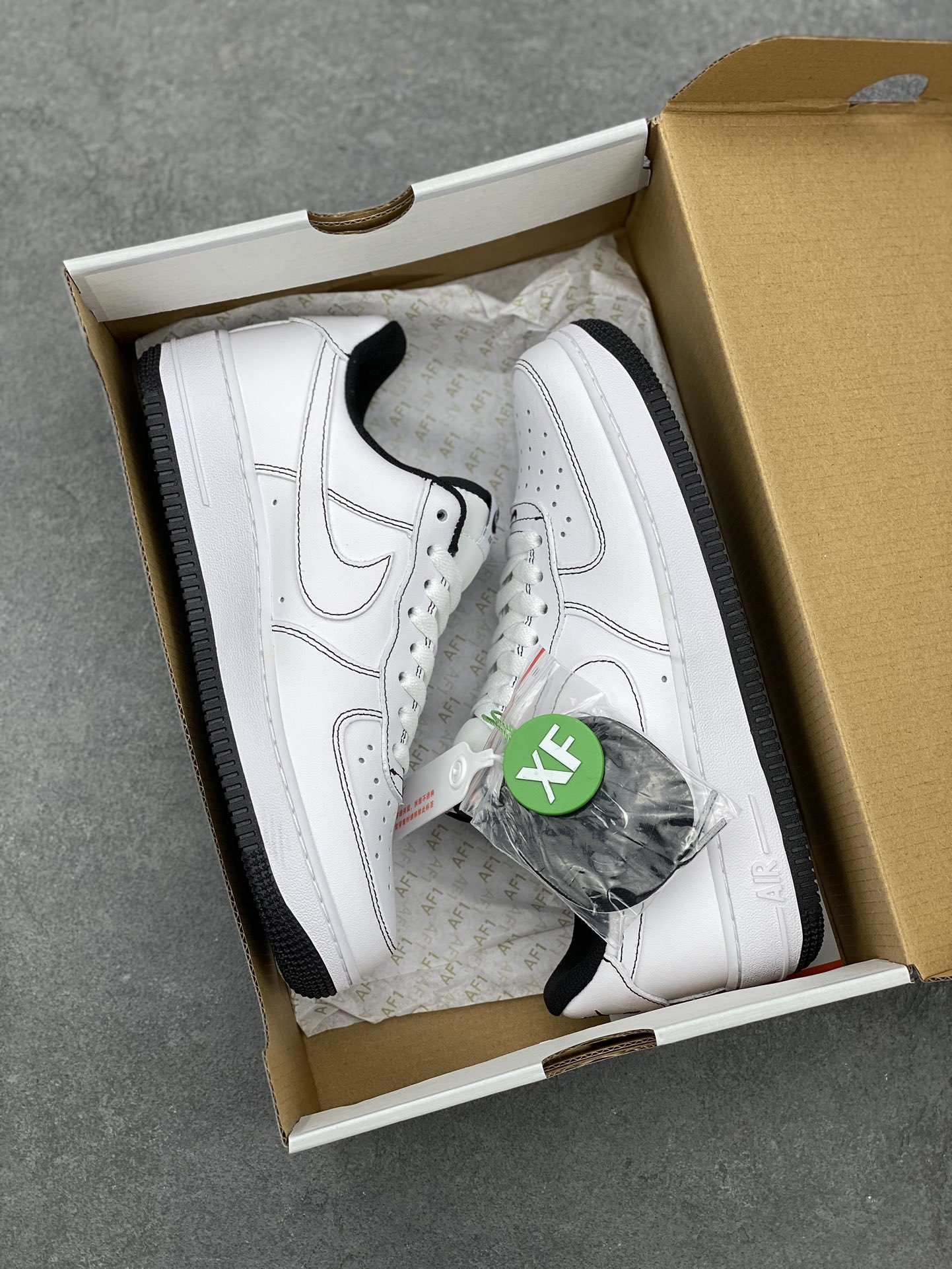 Nike Air Force 1 '07 White/Black Sneakers Classic Style & Comfort 10 i1677354096 6877 8