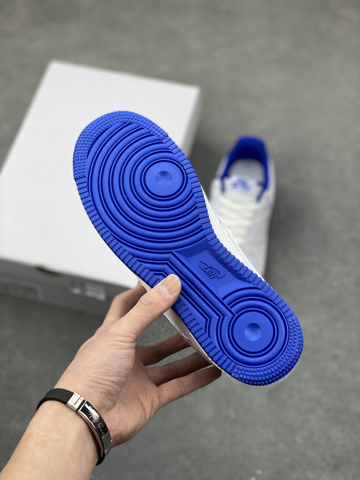 Nike Air Force 1 '07 White/Blue Stitching Sneakers - Classic Style & Comfort 7 i1677354291 2143 5