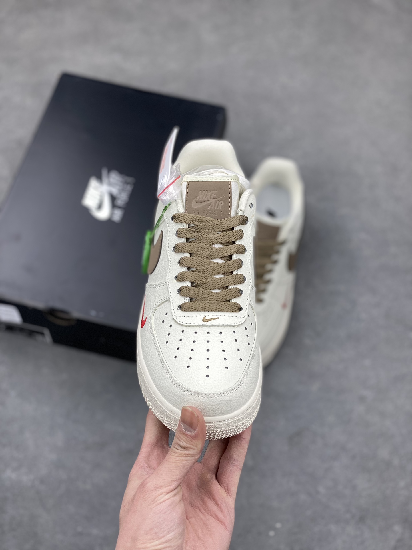 Nike Air Force 1 '07 Cream & Brown Sneakers - Company Grade Quality 3 i1677355456 4050 1
