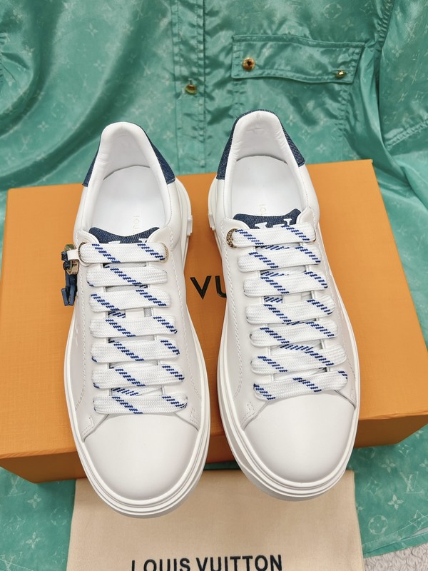 Louis Vuitton Skateboard Shoes Sneakers White Printing Calfskin Cowhide Sheepskin TPU Sweatpants