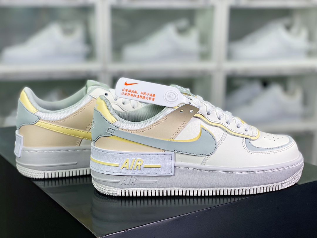 WMNS Air Force 1 Shadow ”Citron Tint” Air Force One sneakers ”off-white lemon yellow” DR7883-101