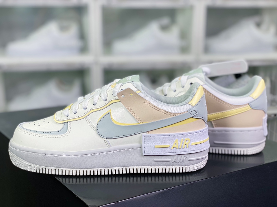 WMNS Air Force 1 Shadow ”Citron Tint” Air Force One sneakers ”off-white lemon yellow” DR7883-101