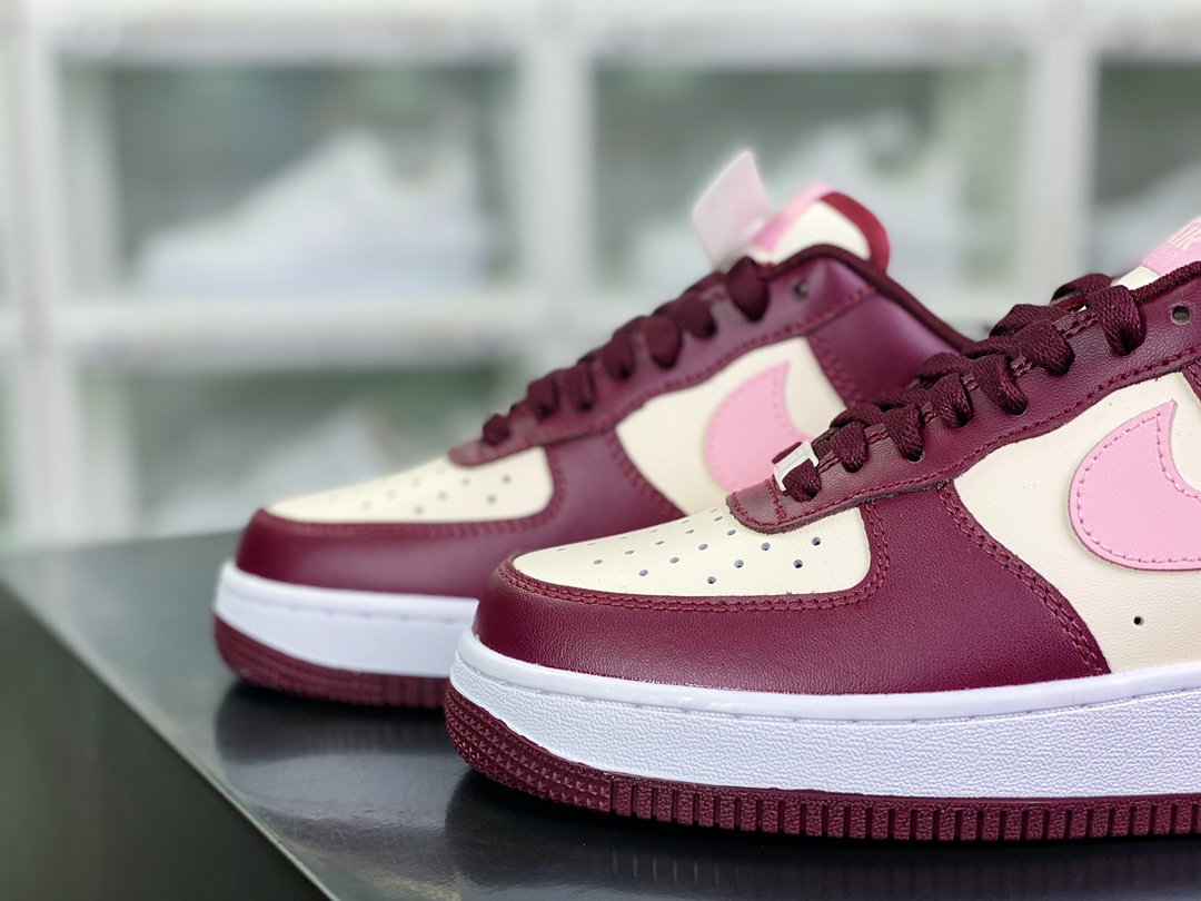 200 Wmns Air Force 1'07 Low”Valentine’s Day”空军一号低帮板鞋“白粉酒红情人节”FD9925-161