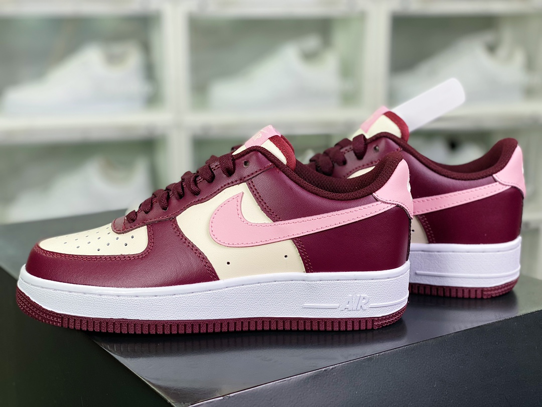 200 Wmns Air Force 1'07 Low”Valentine’s Day”空军一号低帮板鞋“白粉酒红情人节”FD9925-161