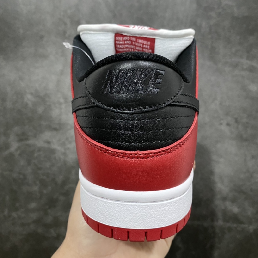 M pure original Nike SB Dunk Low Chicago black and white red BQ6817-600