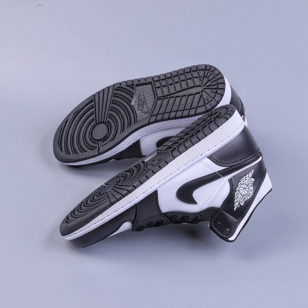 220 Air Jordan 1 Mid ”Panda” AJ1 乔1黑白熊猫 中邦篮球鞋 DV0991-101