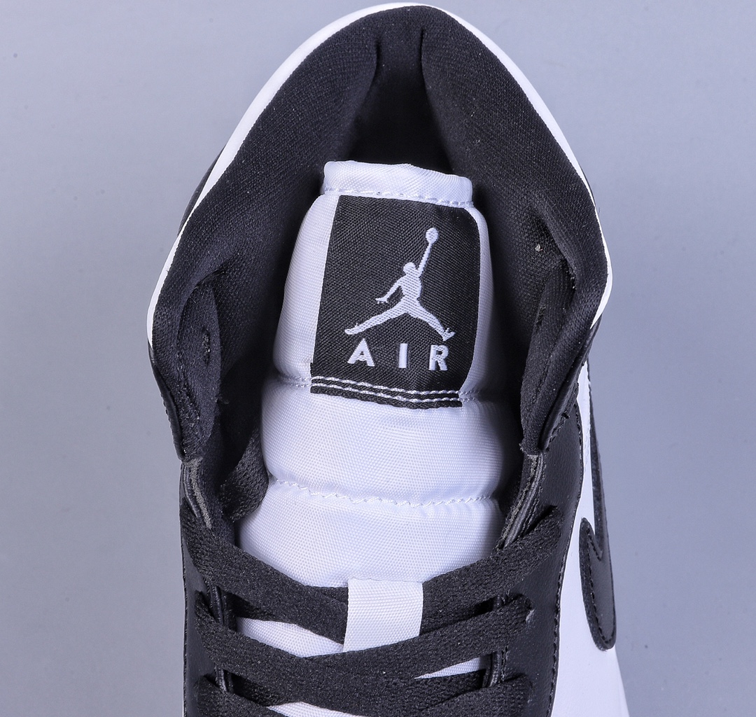 220 Air Jordan 1 Mid ”Panda” AJ1 乔1黑白熊猫 中邦篮球鞋 DV0991-101