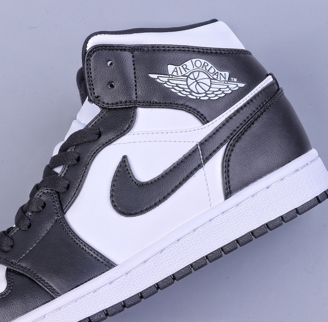 220 Air Jordan 1 Mid ”Panda” AJ1 乔1黑白熊猫 中邦篮球鞋 DV0991-101