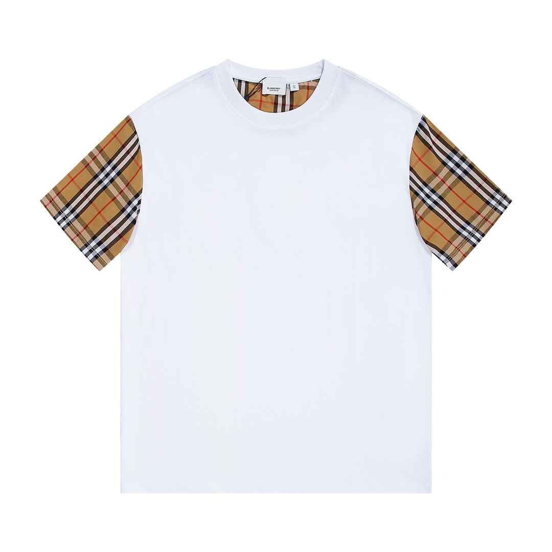 Burberry Clothing T-Shirt for sale online
 Black White Printing