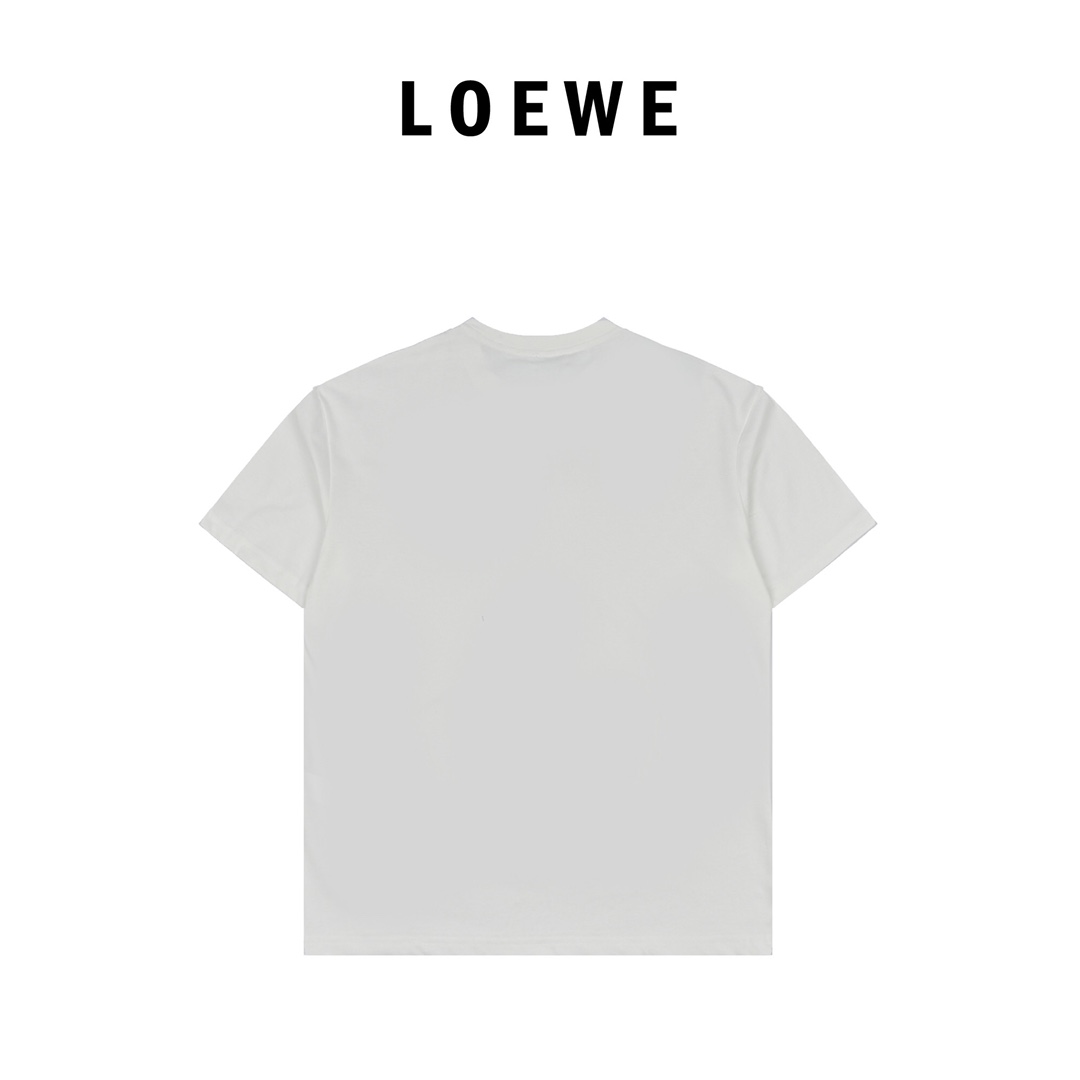 Loewe x 哈尔联名23ss 卡西法短袖 210克42针高织密度