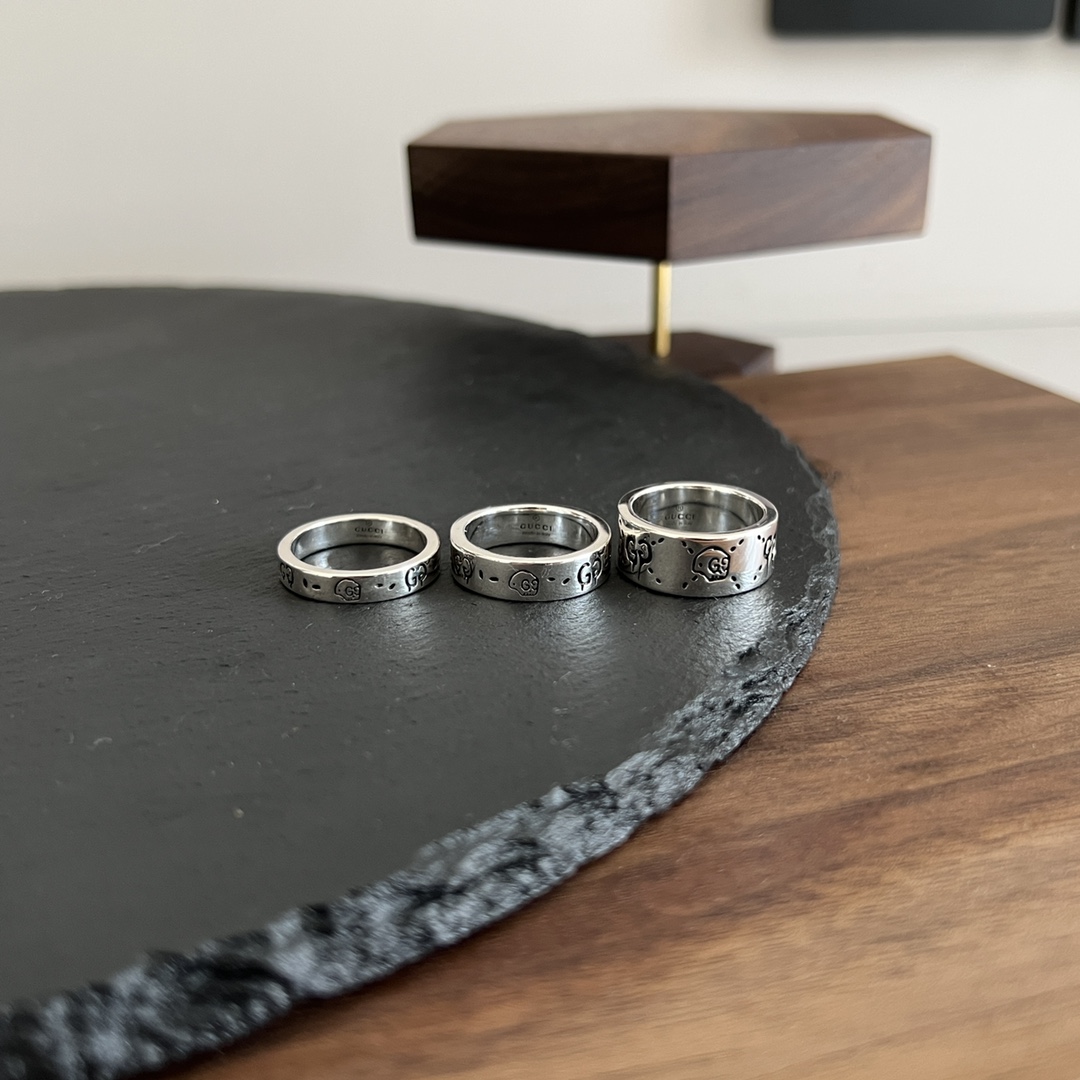 NO:553369,4mm P 6mm P 9mm Gucci Gucci 925 sterling silver Ghost elf ring,Gucci ring,gucci,gucci,ring,pure silver198609094mm P 6mm P 9mm Gucci古驰925纯银Ghost精灵戒指,古驰戒指,gucci,gucci,ring,pure silver,Jewelry