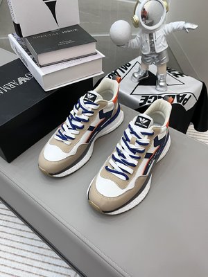 Best Quality Fake
 Armani Casual Shoes Men Cowhide Casual