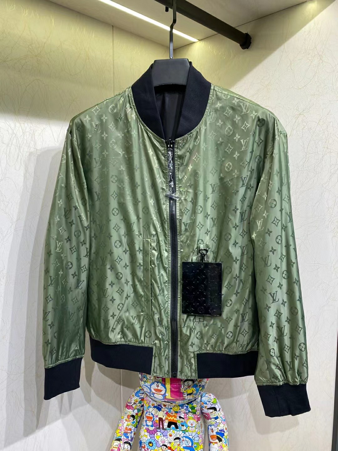 Louis Vuitton Clothing Coats & Jackets Black Green