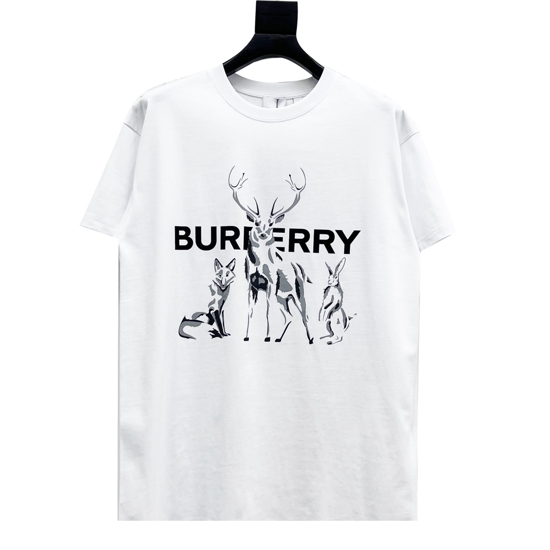 Burberry/巴宝莉 23SS 小鹿及logo印花短袖T恤