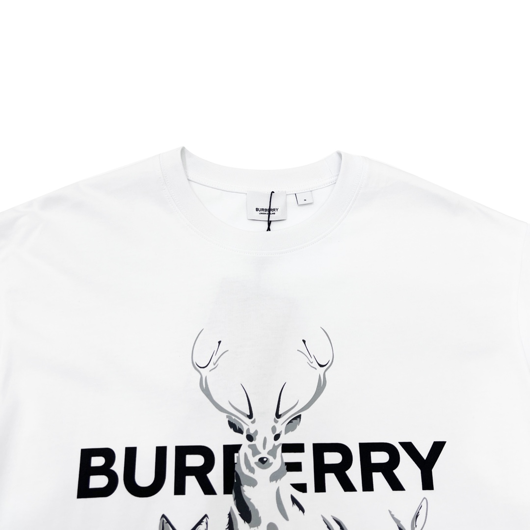 Burberry/巴宝莉 23SS 小鹿及logo印花短袖T恤