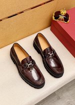 Shopping for top-quality Ferragamo hot items at the counter! 2023 men’s formal leather shoes! Pure a