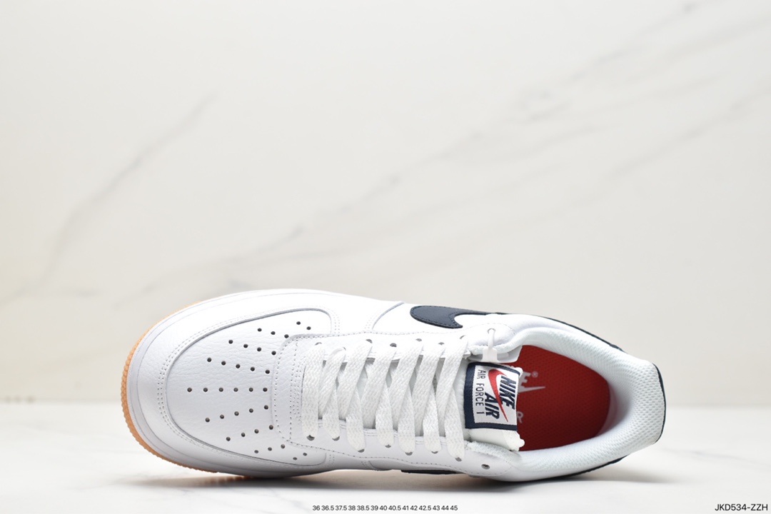 160 耐克/Nike Wmns Air Force 1′07”White/Noble Red”空军一号CI0057-100