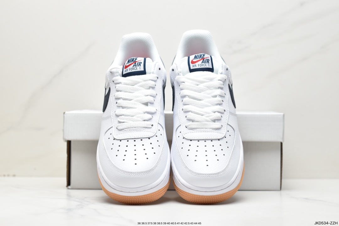 160 耐克/Nike Wmns Air Force 1′07”White/Noble Red”空军一号CI0057-100