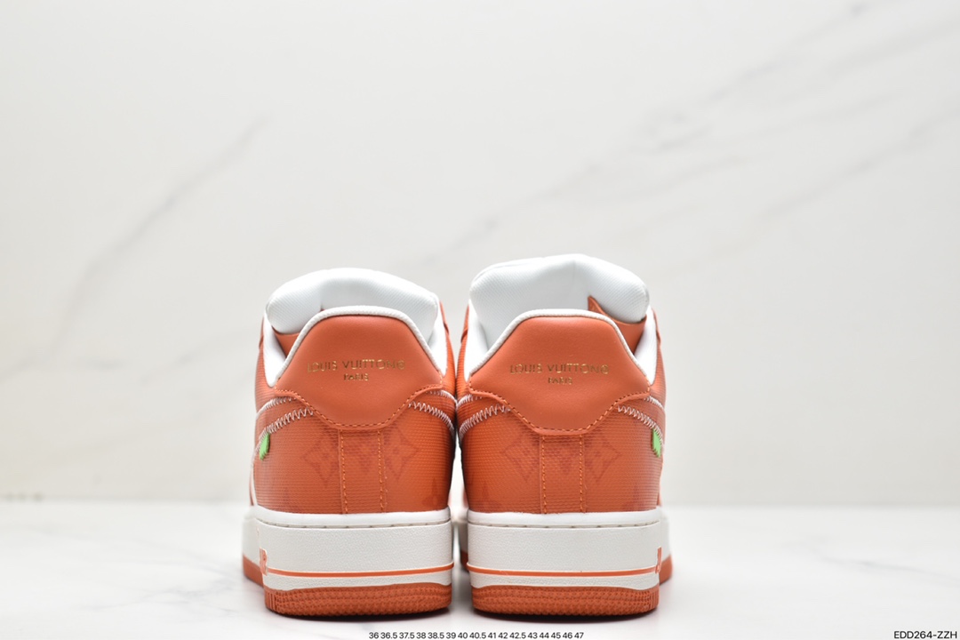 350 LV x Air Force 1 Low 联名白橙印花 MS0232