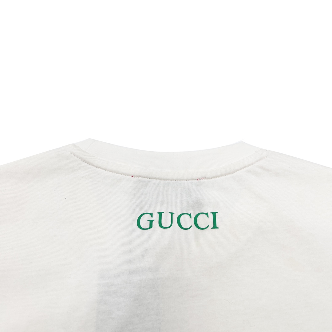 GUCCI/古驰 马里奥印花情侣款短袖TEE 夏装短袖最新限定款