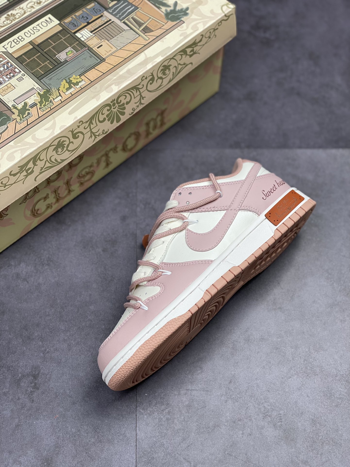 280 Nike SB Dunk Low 复古甜心 玫瑰粉 解构抽绳鞋带 DD1503-118