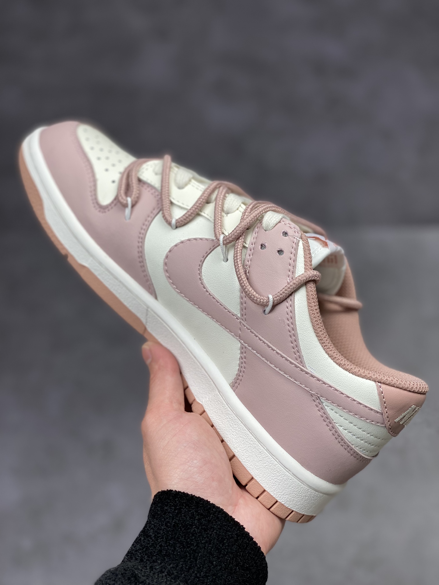 280 Nike SB Dunk Low 复古甜心 玫瑰粉 解构抽绳鞋带 DD1503-118