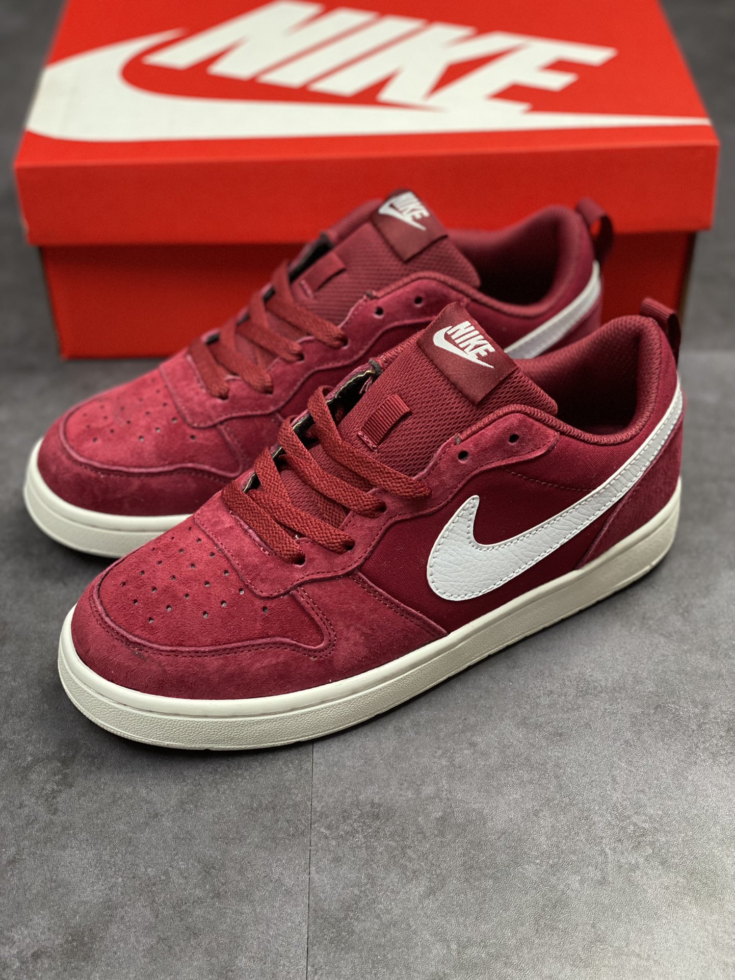 150 Nike Court Borough Low 2 白酒红 BQ544-608