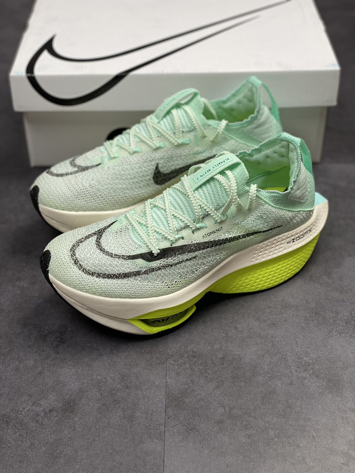 240 Nike Air Zoom Alphafly NEXT% 2 Proto 马拉松3.0高性能跑鞋/白绿 DV9422-300