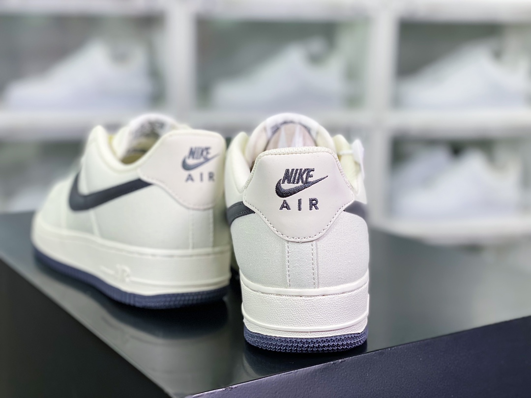 Air Force 1'07 Low QS ”Sail/Dark Grey” Air Force 1 classic low-cut sneakers ”Canvas off-white dark gray hook” DG2296-007